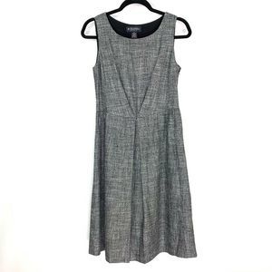 Brooks Brothers 4 dress a-line linen Silk Pleated